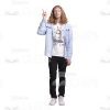 Long-Haired Young Man: The Complete Cutout Photo Pack-29083