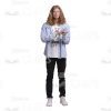 Long-Haired Young Man: The Complete Cutout Photo Pack-29099