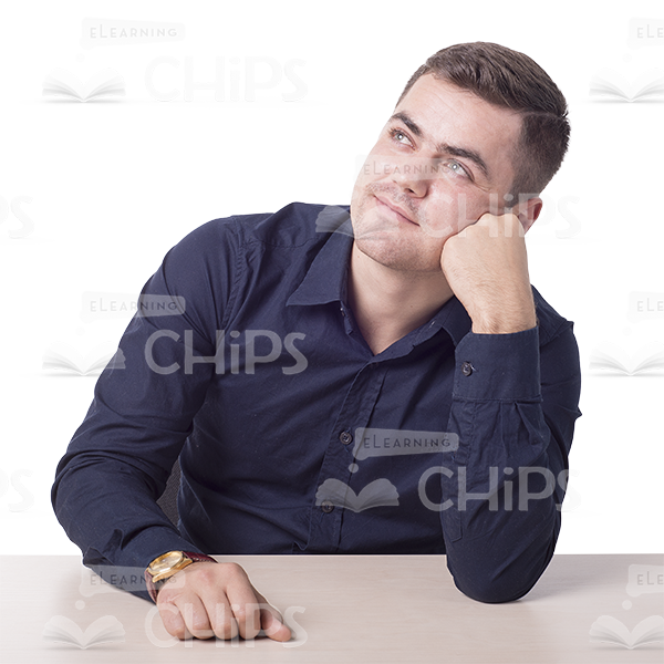 Dreamy Young Businessman Cutout Image-0 Dreamy Young Businessman Cutout Image-0