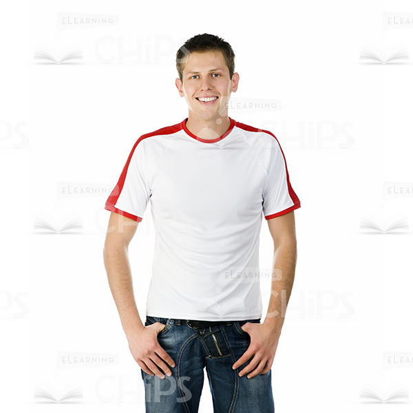 Smiling Young Man Stock Photo Isolated On White