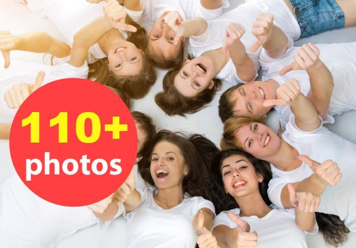 White Isolated Handsome People Stock Photo Pack-0