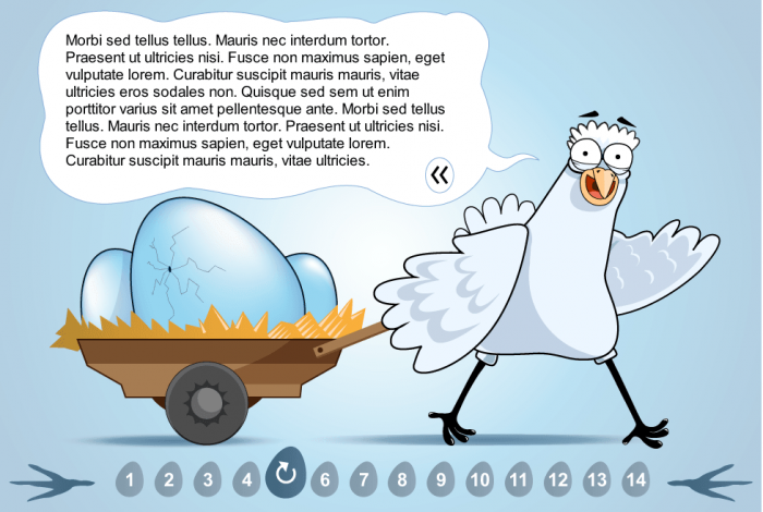 Text Image Cartoon Slide — Articulate Storyline Template for eLearning