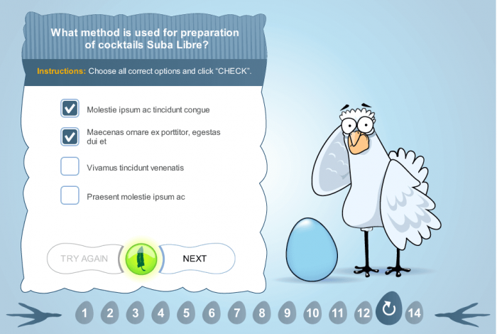 Multiple Choice Right Answer — Storyline Course Template