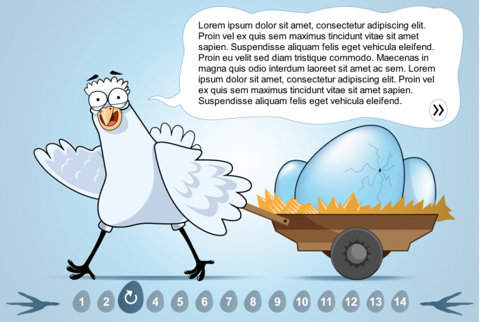 Text Image Cartoon Slide — Articulate Storyline Template for eLearning