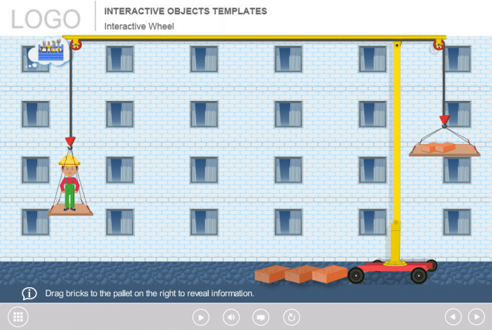 Draggable Bricks — eLearning Templates for Articulate Storyline