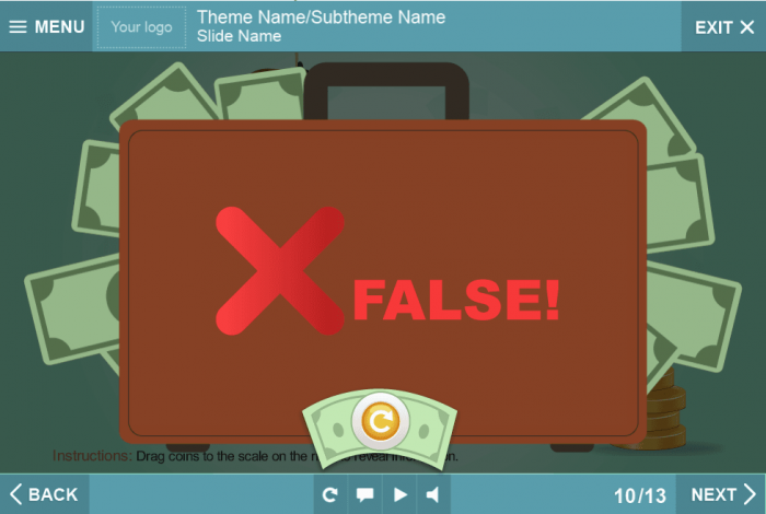 Failed Quiz — Download Storyline Template for eLearning Courses