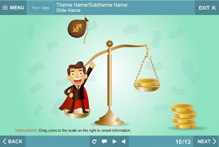 Draggable Coins — Download Storyline Template