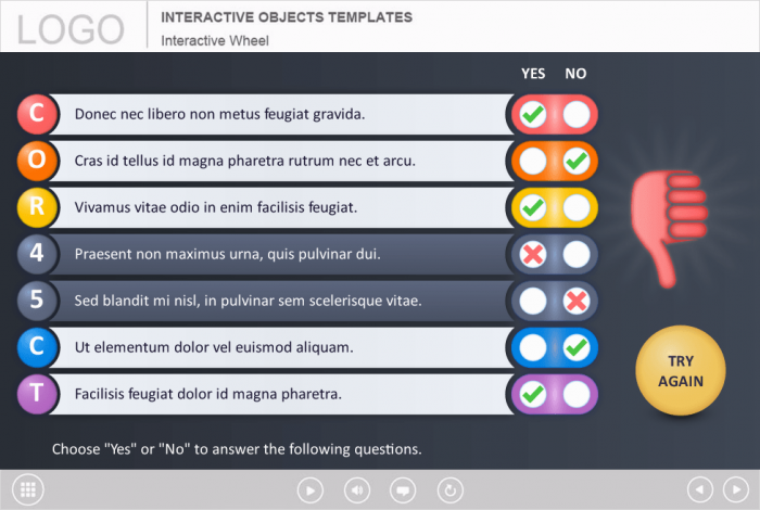 Yes or No Questions — Download Storyline Template