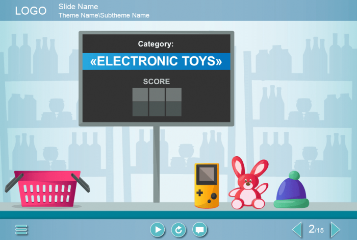 Draggable Items — eLearning Storyline Template
