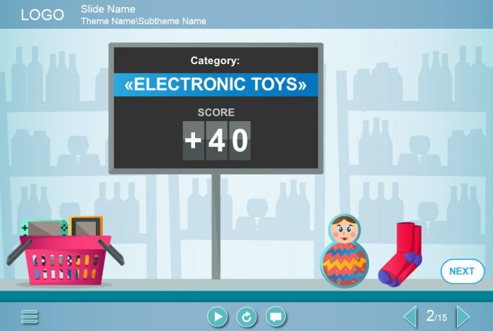 Grocery Store Quiz — Download e-Learning Storyline Template