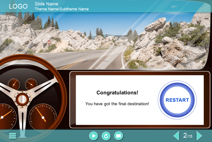 Car Driving Slide — Download Storyline Templates