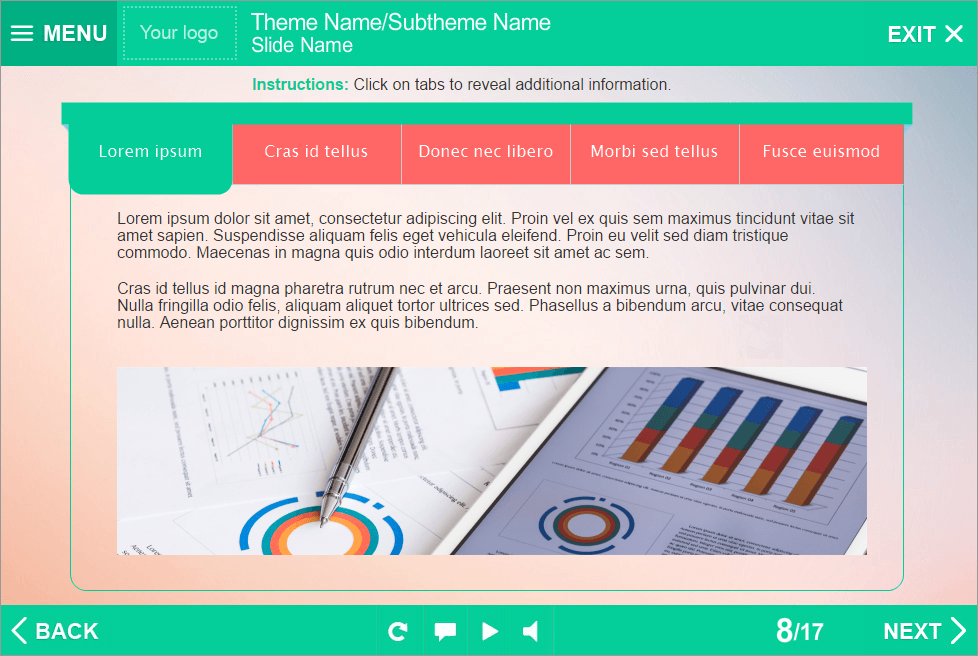 Green Active Tab — Lectora Templates for eLearning Green Active Tab — Lectora Templates for eLearning