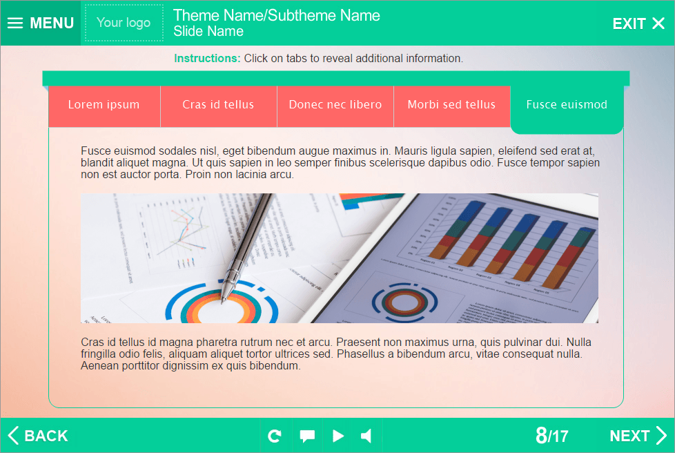 Colorful Background — eLearning Templates for Lectora Colorful Background — eLearning Templates for Lectora