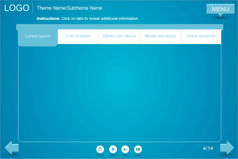 White Tabs — Lectora Templates for eLearning Courses White Tabs — Lectora Templates for eLearning Courses