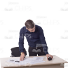 Young Man Looking At Phone Cutout Image-0