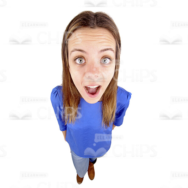 Overwhelmed Girl Close Up Stock Photo-0
