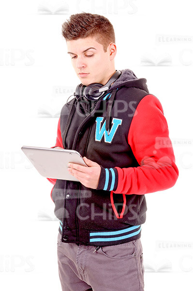 Attractive Young Guy With Gadgets Stock Photo Pack-29850