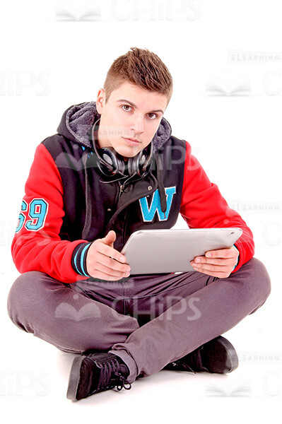 Attractive Young Guy With Gadgets Stock Photo Pack-29852