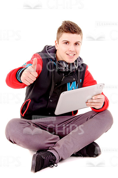 Attractive Young Guy With Gadgets Stock Photo Pack-29853