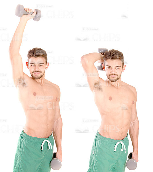 Young Man Doing Exercises Stock Photo Pack-29899