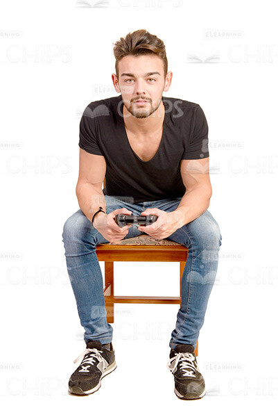 Young Man Playing Videogames Stock Photo Pack-29942