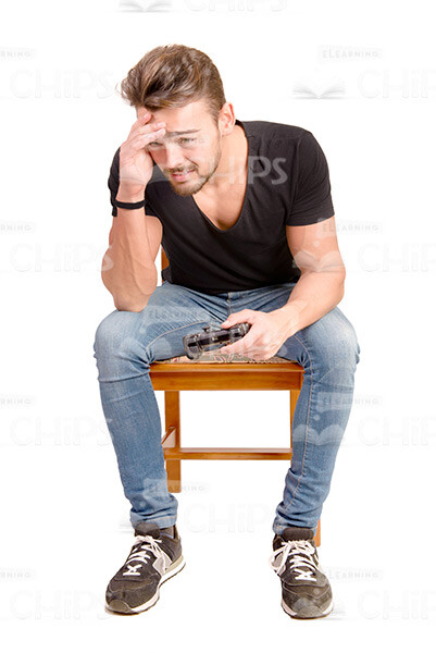Young Man Playing Videogames Stock Photo Pack-29943