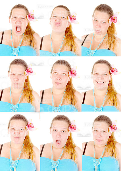Adult Woman's Emotions Stock Photo Pack-29962