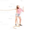 Young Girl Exercising Stock Photo Pack-30092