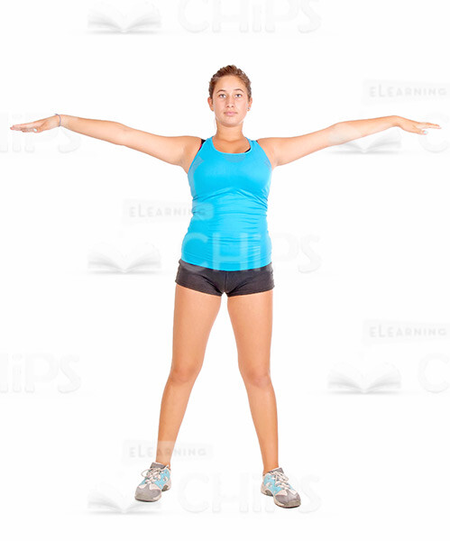Young Girl Exercising Stock Photo Pack-30102