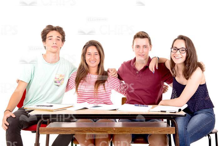 Group Of Young Students Stock Photo Pack-30312