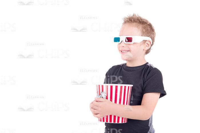 Little Kids Watching 3D Movie Stock Photo Pack-30359