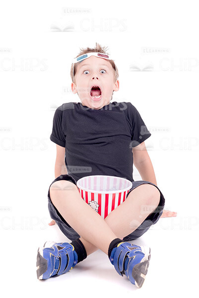 Little Kids Watching 3D Movie Stock Photo Pack-30361