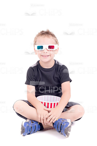 Little Kids Watching 3D Movie Stock Photo Pack-30362