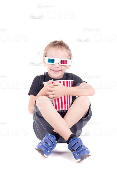 Little Kids Watching 3D Movie Stock Photo Pack-30364