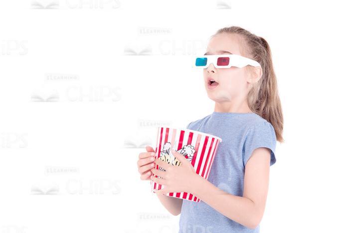 Little Kids Watching 3D Movie Stock Photo Pack-30365
