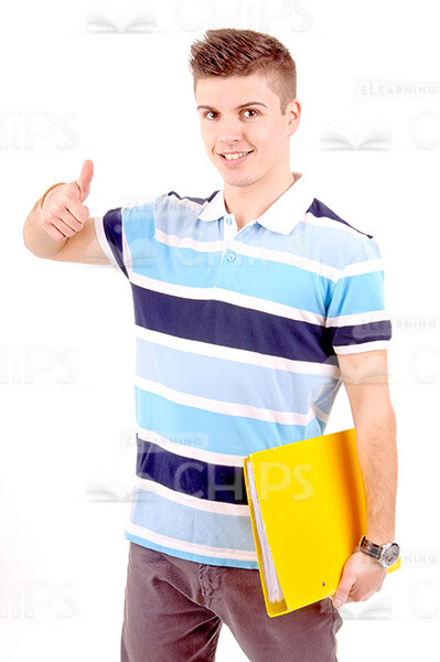 Young Students On White Background Stock Photo Pack-30617