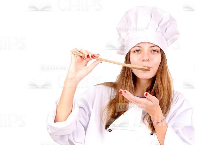 Young Female Chef Stock Photo Pack-30732