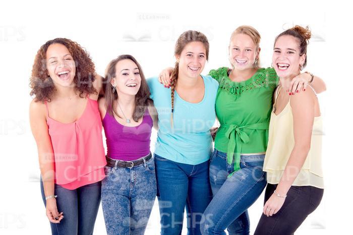 Happy Young Girls Stock Photo Pack-30760
