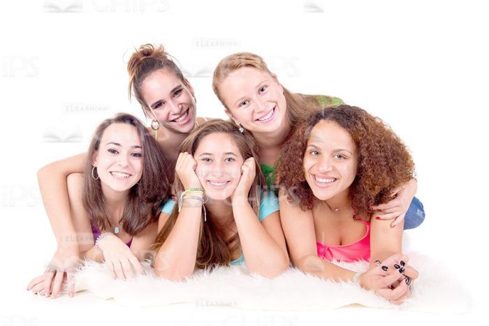 Happy Young Girls Stock Photo Pack-30771