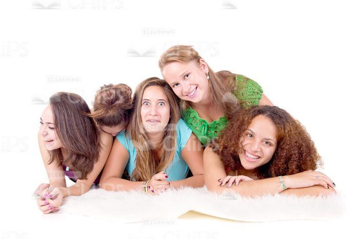 Happy Young Girls Stock Photo Pack-30773