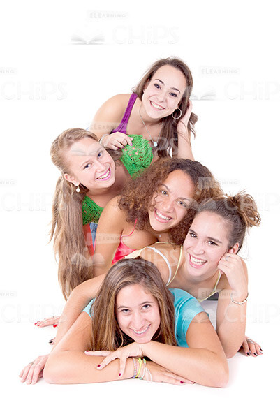Happy Young Girls Stock Photo Pack-30774