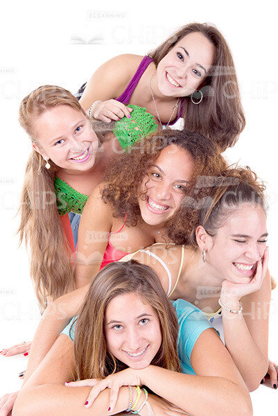 Happy Young Girls Stock Photo Pack-30775