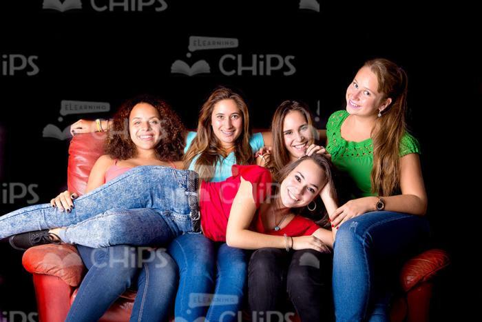 Happy Young Girls Stock Photo Pack-30782