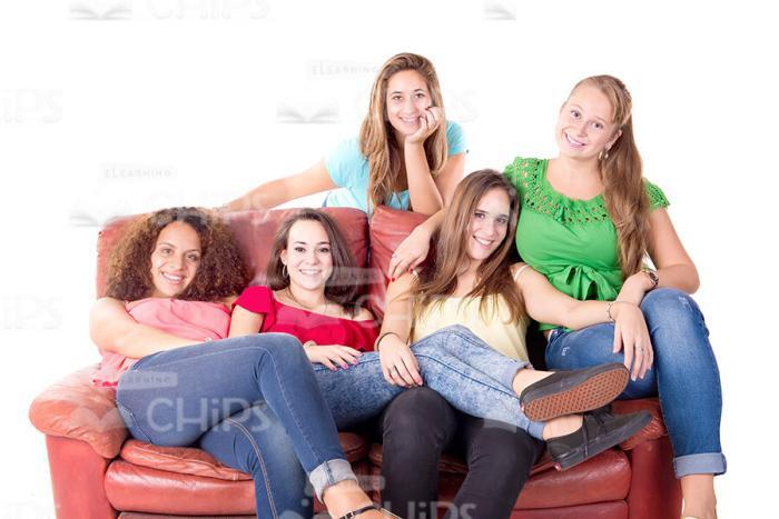 Happy Young Girls Stock Photo Pack-30784