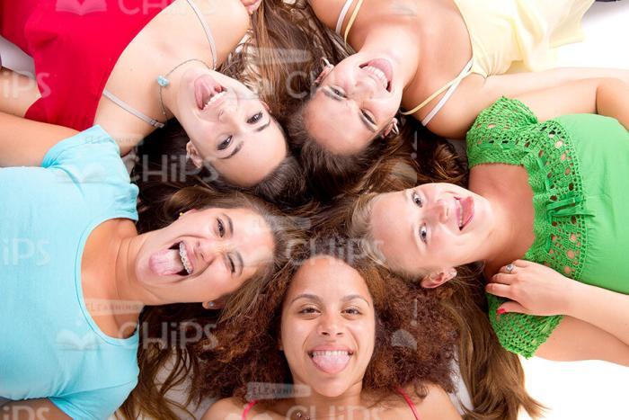 Happy Young Girls Stock Photo Pack-30797