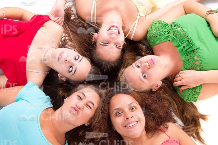 Happy Young Girls Stock Photo Pack-30798