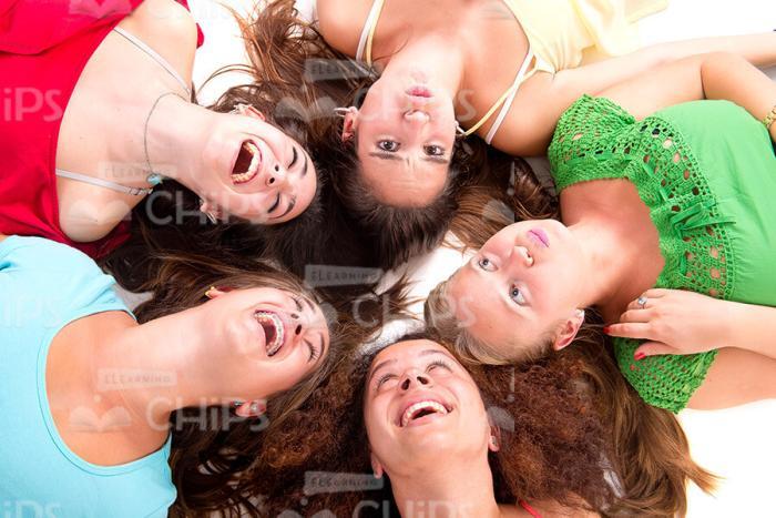 Happy Young Girls Stock Photo Pack-30799