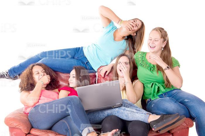 Happy Young Girls Stock Photo Pack-30803