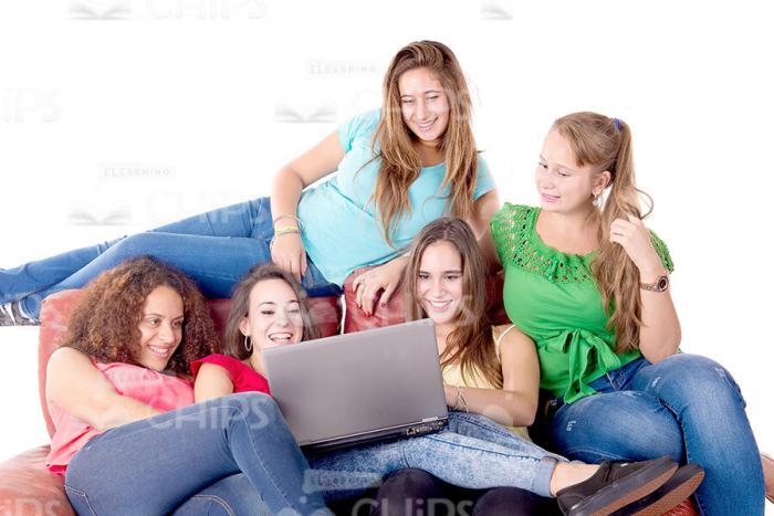 Happy Young Girls Stock Photo Pack-30804