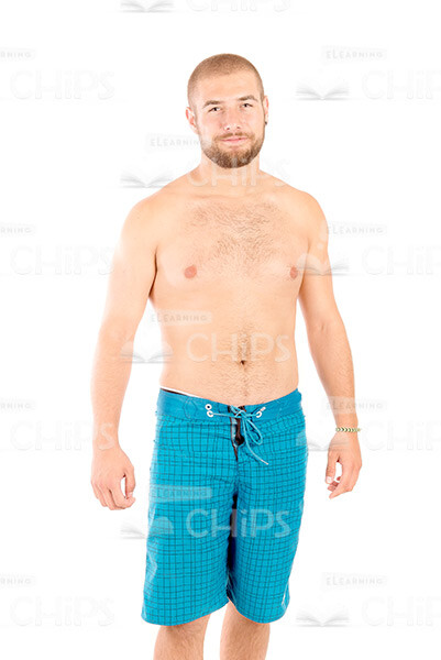 Handsome Man Wearing Shorts Stock Photo Pack-29740